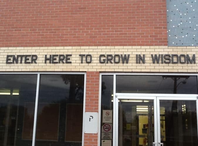 Enter here to grow in wisdom charter school