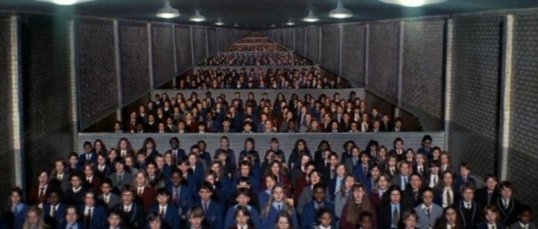 Classroom of children from Pink Floyd's The Wall