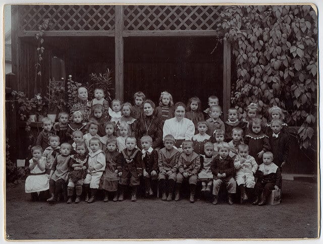 A German preschool/kindergarten circa 1900