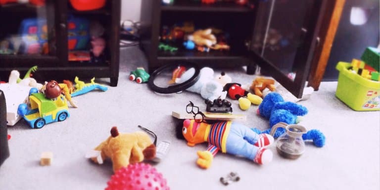 Chaos and toys in an ADHD playroom