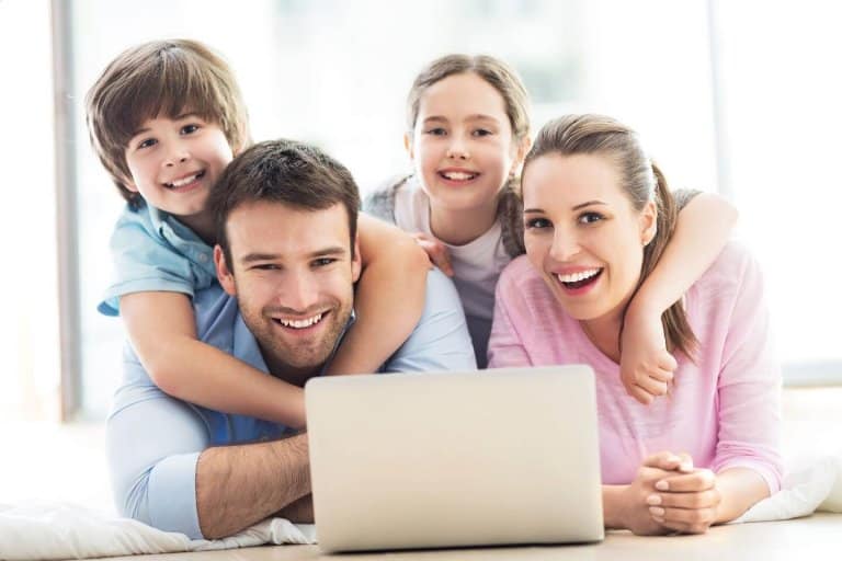 Happy Stock Image Family