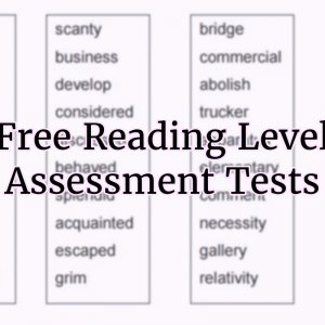 Free reading level tests