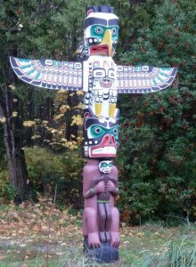 Totem Pole in Vancouver Canada