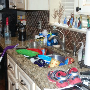 homeschool and a clean house do not go hand in hand.