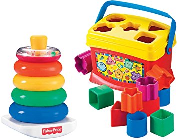 Rock-a-Stack and Baby's 1st Blocks Bundle Fisher-Price