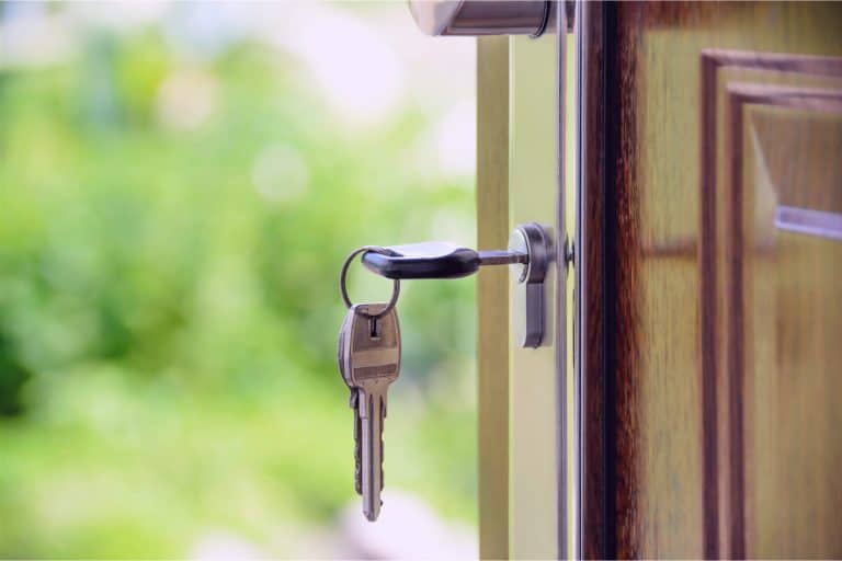 A key in a home door