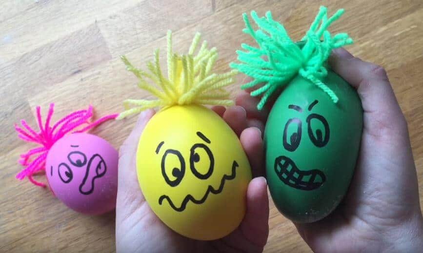 Stress ball toys from balloons