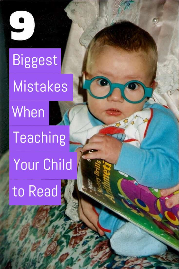 Mistakes you make when teaching your child to read